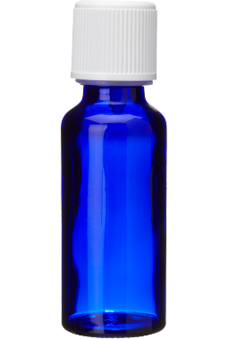 Glass Bottle DIN 18 30 mL with cap for Vegetable Oils