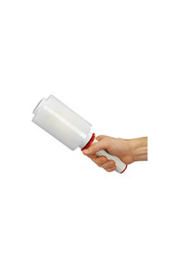 Film étirable pour enveloppement 125 mm x 150 m. avec poignée